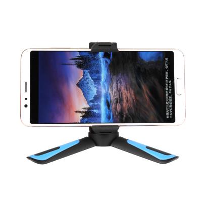 China LW 2020 Hot Selling Portable Mini Desktop Phone Holder Foldable Bracket with 360 Degree Swivel Tripod Mount for Live Streaming Selfie Camera for sale