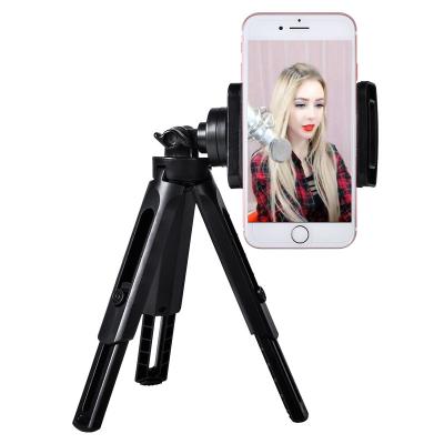 China LW 2020 Hot Selling Light Weight Foldable Foldable 360 ​​Swivel Phone Tripod Holder Bracket Desk Mount For Live Streaming Selfie for sale