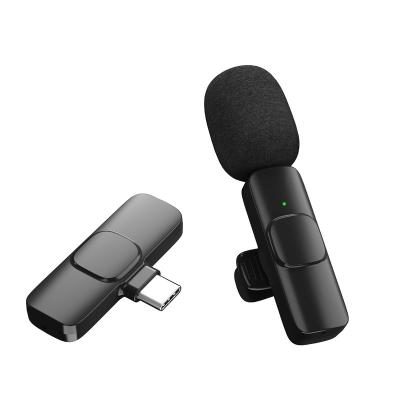 China Trend Hot Selling 2022 New Lavalier Microphone 1V2 Wireless Microphone and 1V1 Lavalier for DSLR Smartphone Video MIC for sale