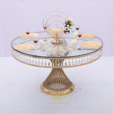 China Modern Sleek Gold Round GEMMA VORAGE New Style Metal Model Modern Tables for sale