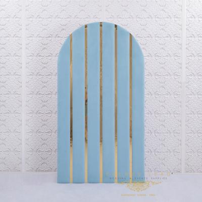 China Durable Popular Fancy Blue Arch Panel VIVIETTE Backdrop Decoration for sale