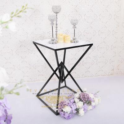 China Special Black Stainless Steel Item Metal New Popular Flower Stand For Weddings Party for sale