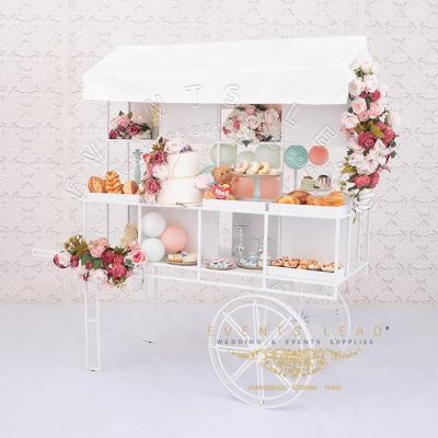 China Wedding RHEA Dessert Cart Popular Birthday Ideas Decoration Baby Shower Tinplate for sale