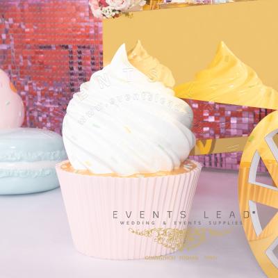 China Wedding Decoration Baby Shower Props Sweet Pink CUPCAKE Wedding Decoration for sale