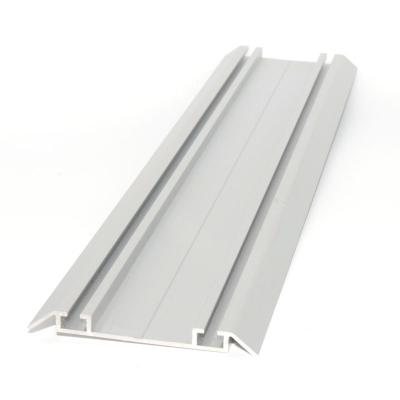 China Factory Aluminium Double Sided Lower Sliding Door Track Profile / Aluminium Profile For Wardrobe for sale