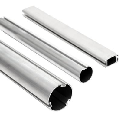 China Powder Coating Aluminium Roller Tube For Curtain/Roller blind Curtain rod/rail silver spring tube for sale