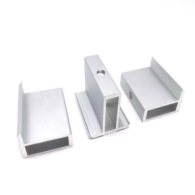 China Hefei solar aluminum accessories for solar panel solar end clamp/solar mid clamp for sale