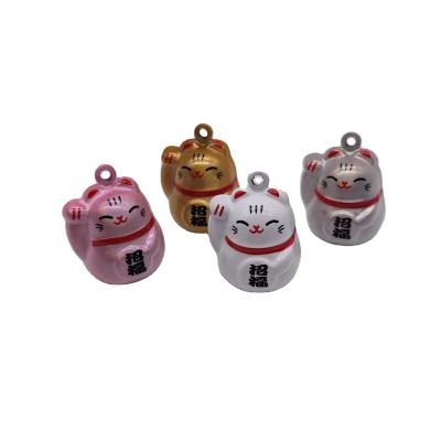 China Japan cartoon character bell Lucky Cat Metal bell keychain bell for sale