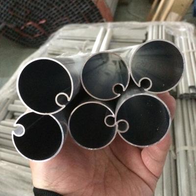 China Custom Anodized Aluminum Profile Curtain Track Tube for Roller Blind 0.30mm Thickness for sale