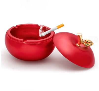 China Custom logo Wholesale Good Quantity Aluminum alloy ashtray Metal Cigar Ashtray with lid for sale