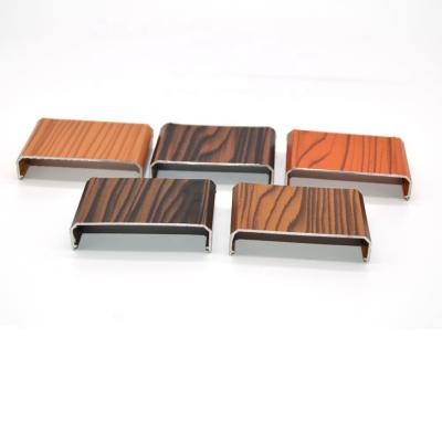 China Wood grain quality aluminum profile for doors and windows/wood grain aluminum door for sale