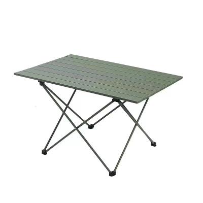 China Outdoor Folding Table Ultra Light Aluminum Alloy Portable Egg Roll Table Camping Barbecue Picnic Folding Table for sale