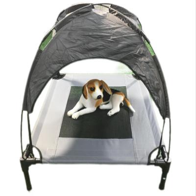 China Elevated Bed Pet Outdoor Products Sunshade Pet Tent Dog Travel Bed Elevated Cooling Summer Pet Cot Camping Dog Bed for sale