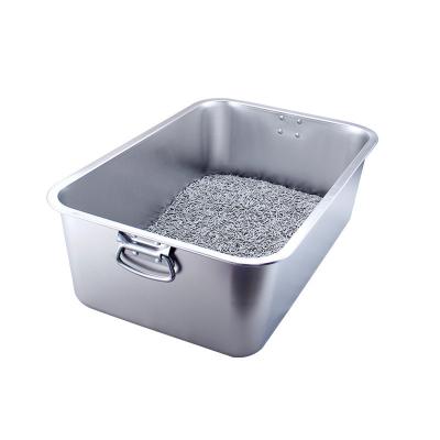 China Sustainable Pet Litter Basin Made of Stainless Steel for Easy Cleaning and Maintenance for sale