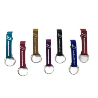 China Aluminum Alloy Bottle Opener Keychain for Easy Bottle Cap Removal in Customized Production for sale