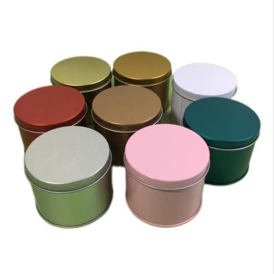 China Custom Iron Candle Tin Jars for Modern Style Empty Metal Tins Can Boxes Packaging for sale