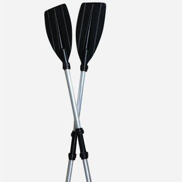 China Hot selling aluminum alloy paddles two pieces, rubber boats reinforced plastic paddles kayaks assault boats paddles for sale