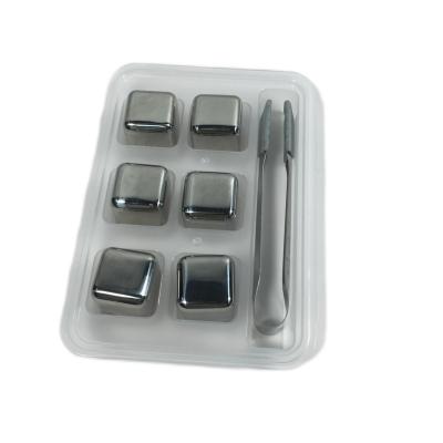 China Stainless steel ice cubes Metal ice cubes Red wine Whisky ice cubes for sale