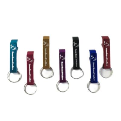 China Good value Metal Keychain Metal fashion Bottle opener Keychain logo custom key ring for sale