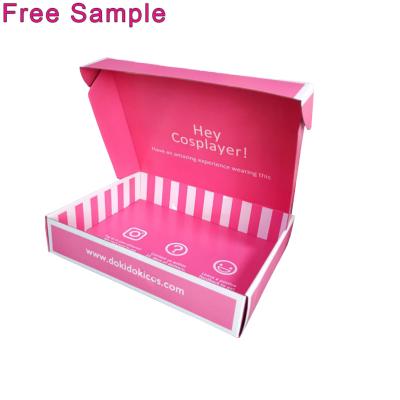 China Recycled Materials Custom Logo Printed Flat Pack Folding Corrugated Die Cut Mailing Box for sale