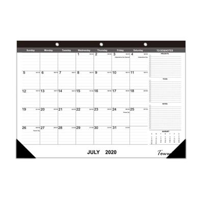 China Cheap Custom Wall Calendar Screw Binding Binding 2021 Calendar Printing Sewn Binding Wall Calendar Desk Calendar for sale