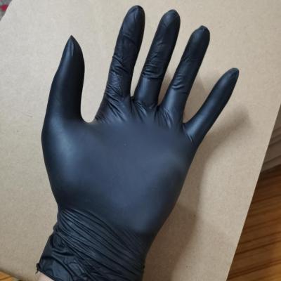 China Strong / Durable / Sensitive / Comfortable / Free of Pimples Synthetic Black Blend Disposable Nitrile Vinyl Gloves Compound for sale