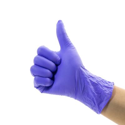 China Strong / Durable / Delicate / Comfortable / Exam Food Grade Hole Colored Disposable Nitrile Gloves for sale