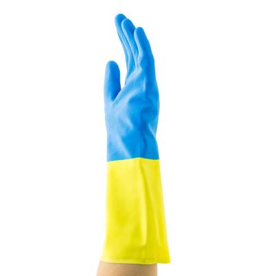 China Chemical Resistant Car Wash Cleaning Long Rubber Hand Gloves for sale