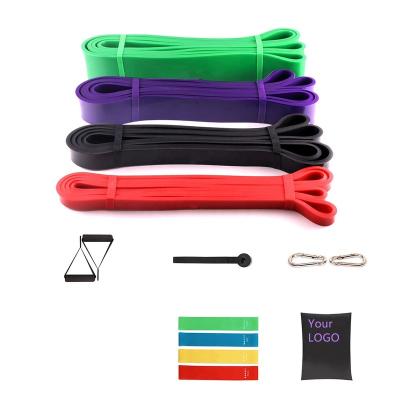 China Latex HCX Non Slip Bare Logo Color Fitness Resistance Bands Custom Hip Exercise Home Gym Yoga Equipment for sale