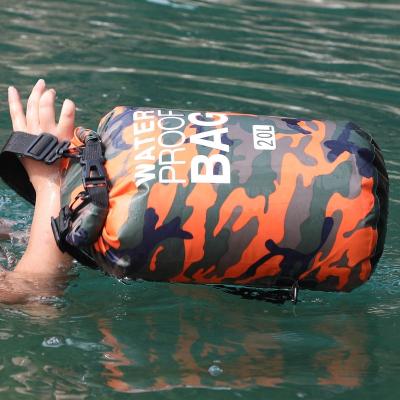 China 2022 30l 500d Waterproof PVC Dry Bag Waterproof Beach Bag With Zipper For All Water Sports for sale