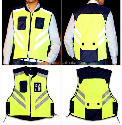 China 100% Polyester Safety Reflective Fluorescent Orange Hi Quality Viz 100% Polyester Vest for sale