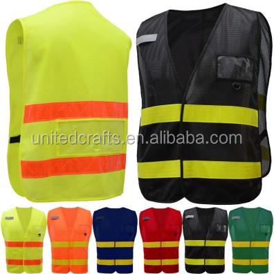 China Water Proof Fluorescent Yellow Reflective Breathable Warm Body Jacket / High Visibility Security Traffic Police Jacket for sale