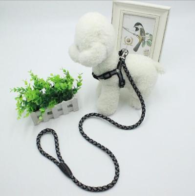 China Durable Colorful Pet Rope Durable Woven Harness Reflective Dog Leash for sale