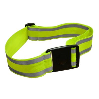 China Water Proof Safety Adjustable Elastic Polyester Reflective Belt for sale