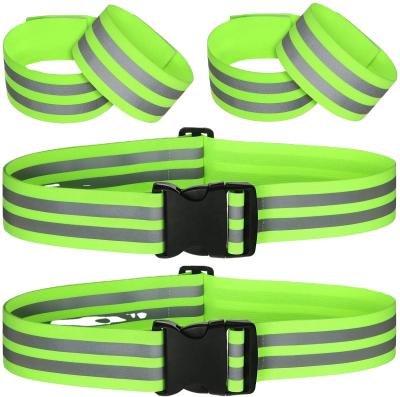 China High Visibility Elastic Seat Belt / Visibility High Reflective Custom Adjustable Reflective Belt for sale