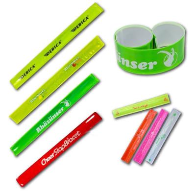 China Promotion & Advertising Wholesale Fashion Wristband Snap Wrap Slap Band for sale