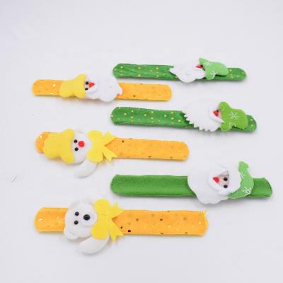 China High Quality Christmas Gift LED Light Christmas Toy Slap Circle Bracelet Wrist Band Gifts for sale