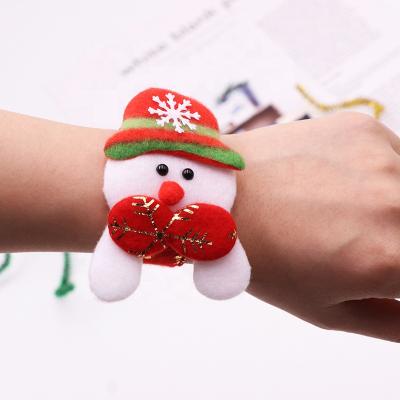 China Snap Wrap Christmas Gift Wrap Christmas Slap Bracelets Santa Claus Slap Bracelet Reflex Bracelet for sale