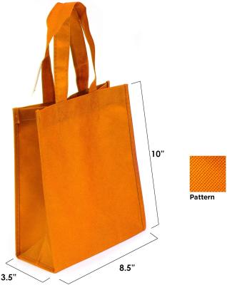 China Eco - Friendly Reusable Non Woven Fabric Reusable Grocery Tote Bags With Reinforced Handles for sale