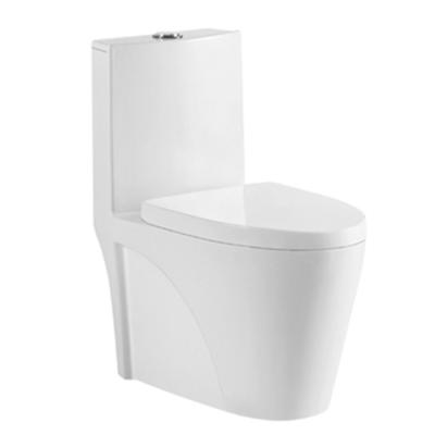 China Wholesale Ceramic WC Bathroom Double-Flow Porcelain One Piece Toilet For Hotel Bathroom for sale