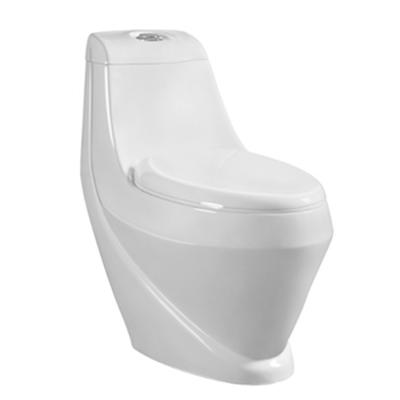 China Popular Ceramic Double-Flow Large Hole Washdown Middle East Bidet One Piece Toilet for sale