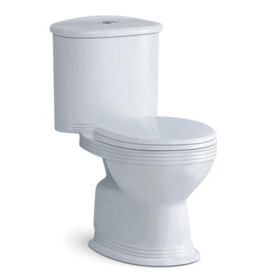 China Double-flush ceramic china factory twyford ghana two piece toilet for sale