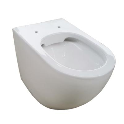 China Ceramic Cheap Floor Mounted Modern Double-Flow Toilet Hotel Round Floor Toilet for sale