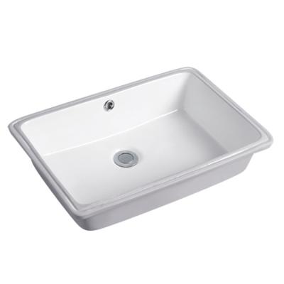 China Modern New Style Under Counter Rectangular Wash Basin Bathroom Sink for sale