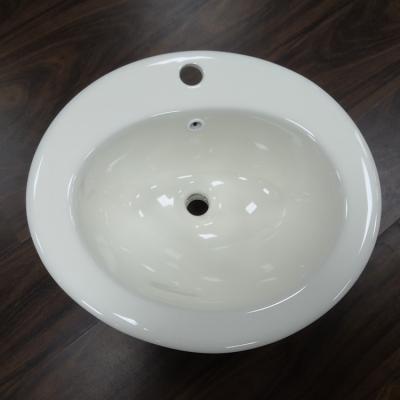 China Modern Bathroom Ivory Color China Ceramic Wash Basin for sale