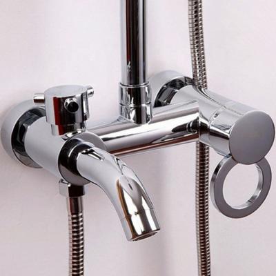 China With sliding bar copper three-speed pour hot and cold water multifunction faucet for sale