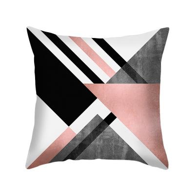 China Discount Price Nordic Geometric Short Anti-static Loop Cushion Pillow Case Style Home Decoration Printed Cushion Cover for sale