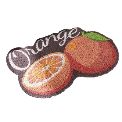 China Hot Sale Fruit Door Mat Non-Slip Waterproof PVC Washable Floor Mats Household for sale