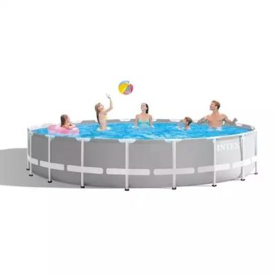 China Large plastic garden swimming pool intex swimming pool 24ft swimming pool for sale