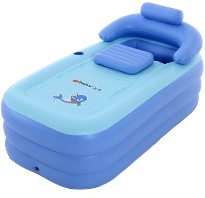 China Portable Inflatable Free Massage Hot Travel Tub Folding Inflatable Bathtub for sale